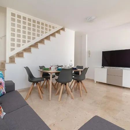 בקתה Duplex Puerto Rico Terraza Piscina 6P By Lightbooking Mogán